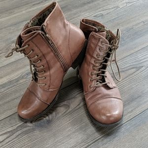 Combat ankle boots